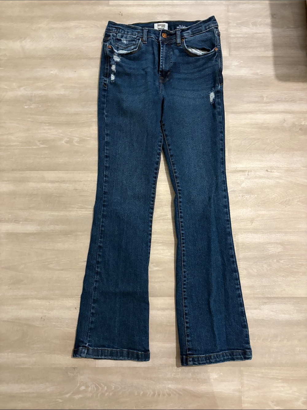Kensie Dark Blue Straight Leg Jeans